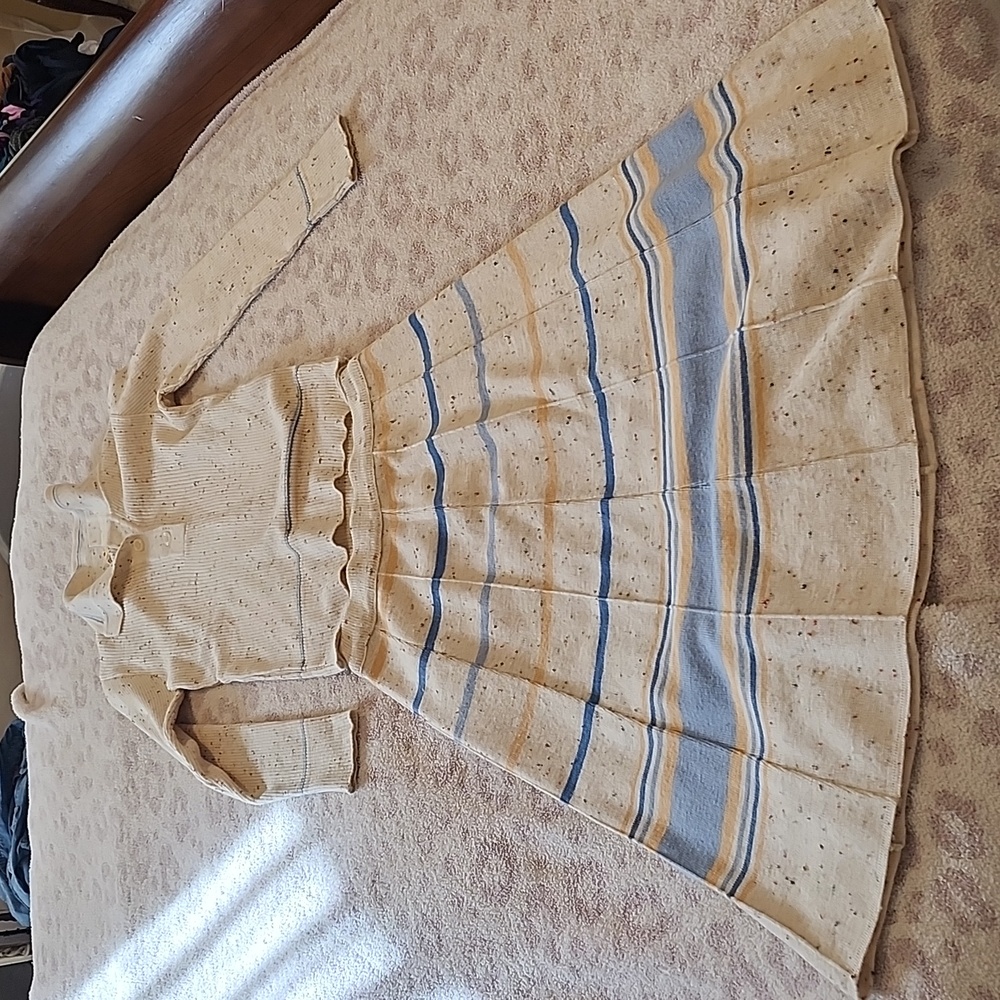 Vintage Juniors skirt and sweater set